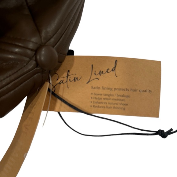 STEVE MADDEN Soft Faux Leather Baseball Hat Chic NWT - Picture 7 of 8